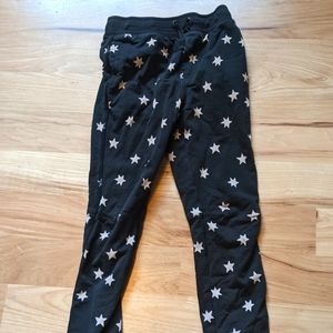 Tea Collection Girls Black and White Stars ⭐ Joggers Pants Size 7